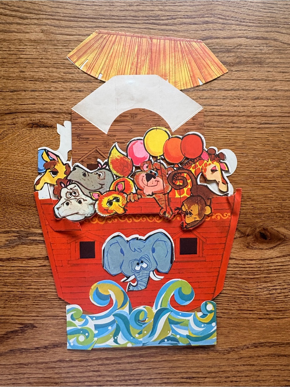 Vintage Gibson Noah’s Ark Party Pop-Up Centerpiece- Party Decor- original pkg - Picture 9 of 10